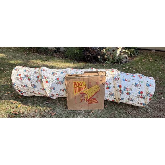 Vintage 1950’s RAPPORT BROTHERS The original PLAY Tunnel in box RARE!! - Picture 1 of 16